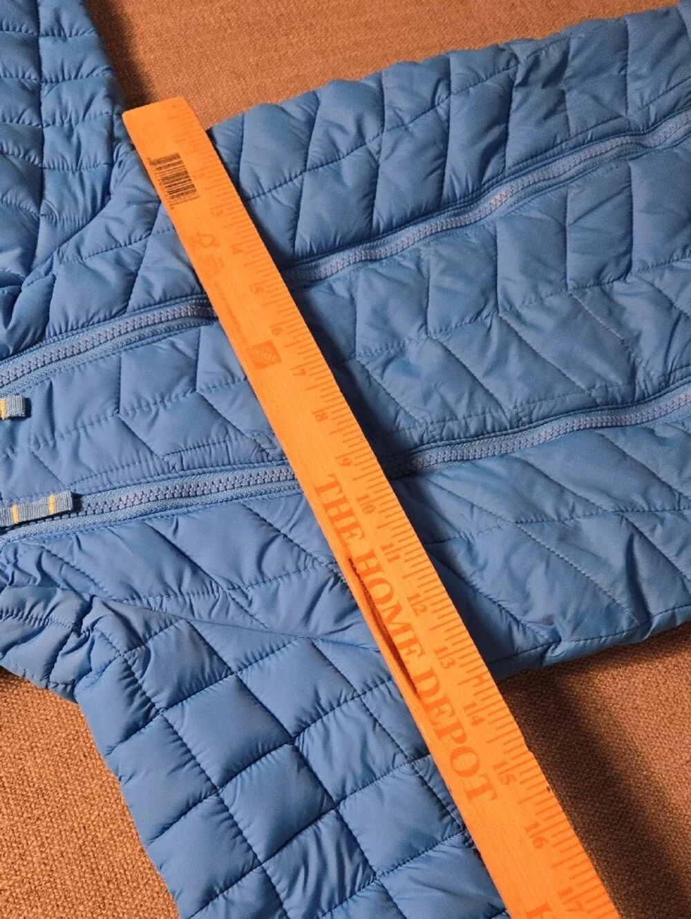 Snozu Blue One-Piece Quilted Snowsuit with Lime Trim